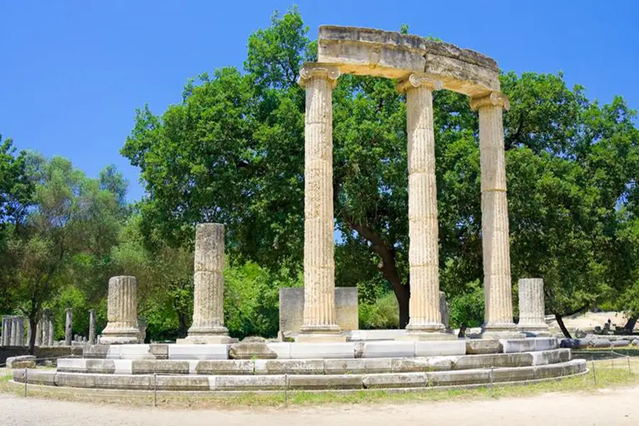 Image des vestiges du bâtiment Filipeo à Olympia